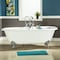 Aqua Eden Clawfoot Bathtubs, 60 L, 30.5 W, White/Polished Chrome, Cast Iron VCTND603017NB1 - alternate 2